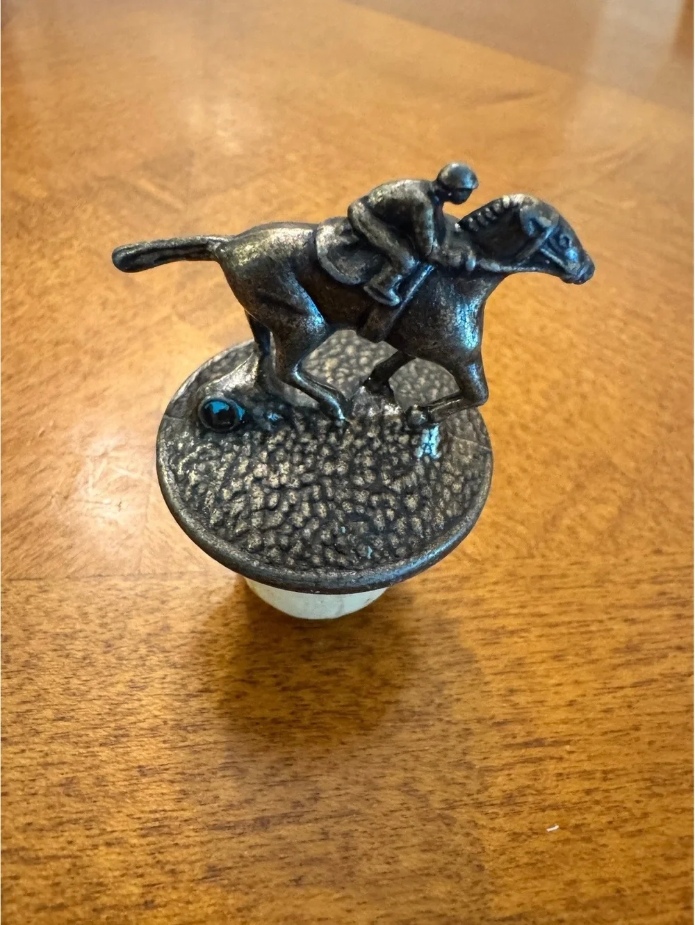 Blanton “L” Vintage Horse and Jockey Bottle Stopper